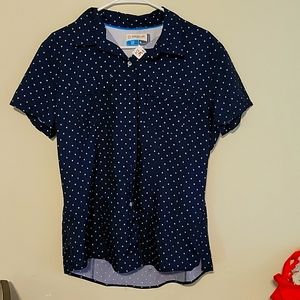 Magellan Classic Fit Fish Gear Women's Xl Buttonup T-shirt